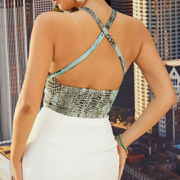 Snakeskin Print Top - Picture 2 of 7